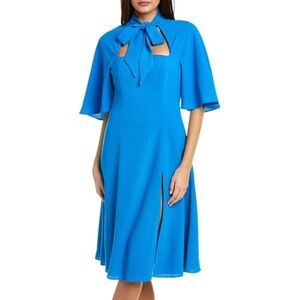 Black Halo | Coralia A-Line Tie Neck Dress Size 12